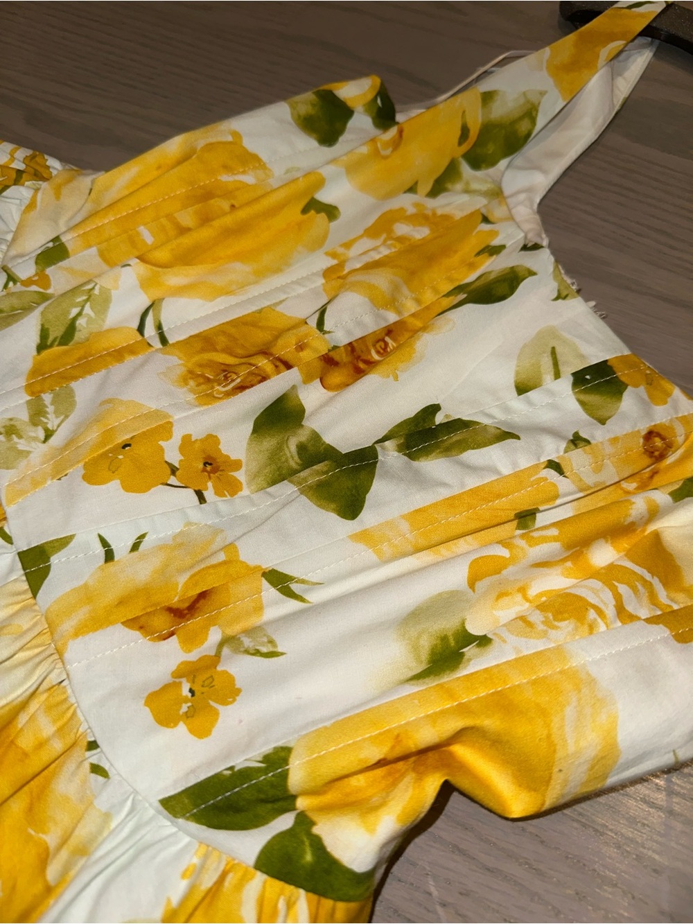 Jason Wu White Dress with Yellow Floral Print - Picture 4 of 7